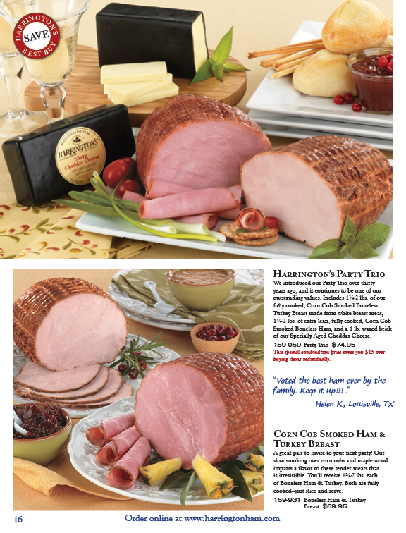 Haringtons Boneless Spiral Ham and Turkey Breast
